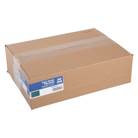 Amercareroyal Royal 9.25"x13.25" Dark Green Placemat, PK1000 SPM914DC